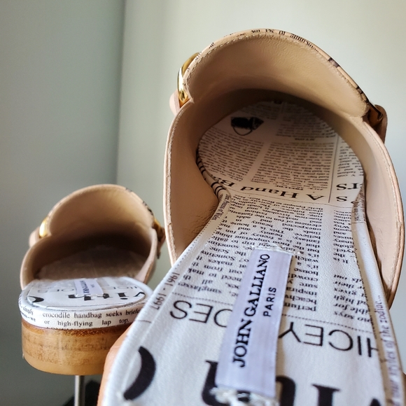 John Galliano Chain Leather Loafers - Picture 8 of 11